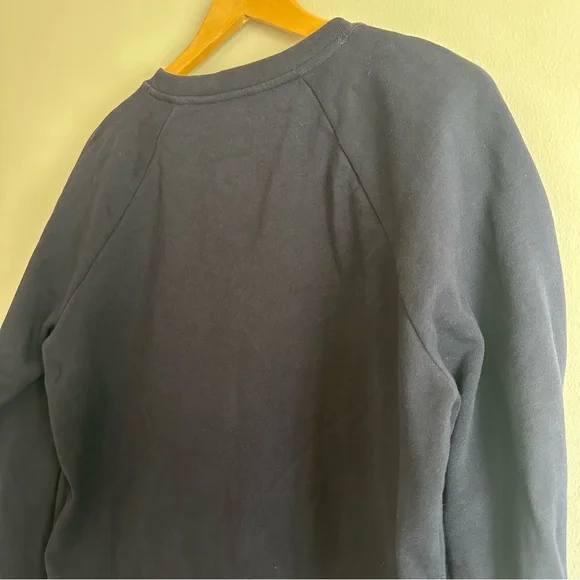 Boden “Oh Yeah” Sweatshirt, Navy, Leopard Print lettering, Women’s Size Large - Picture 9 of 9